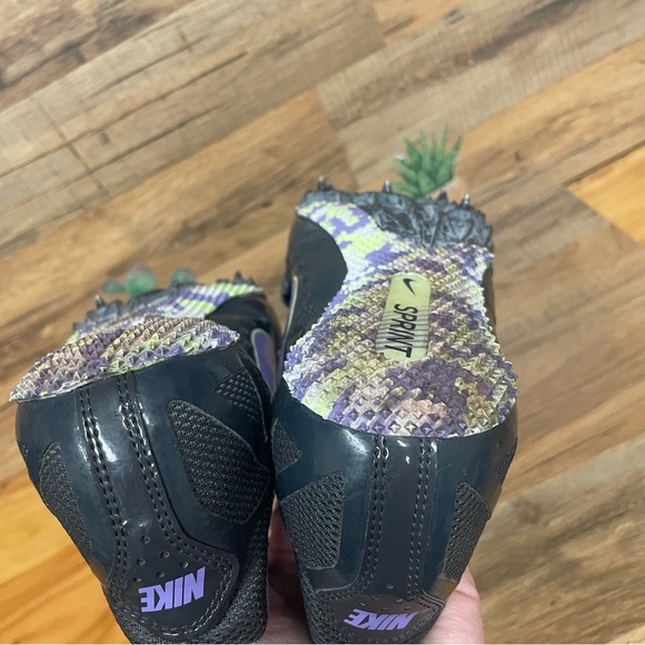 Nike Zoom Rival Sprint Racing Track Shoes Womens size 11 black purple - Picture 8 of 11